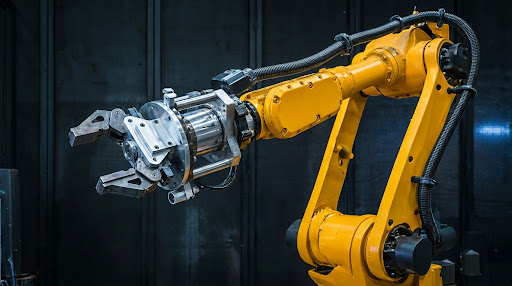 High-precision mechanical assembly and industrial robotic hardware